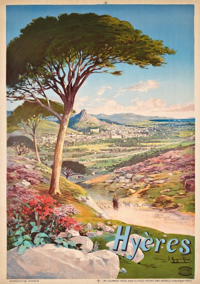 पोस्टर विज्ञापन Hyeres, फ्रांस, 1900 द्वारा ह्यूगो डी अलेसी