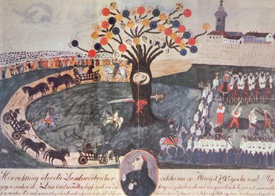 20 मई 1795 को इग्नास मार्टिनकोविक्स और उनके साथियों का उत्पीड़न द्वारा हंगेरियन स्कूल
