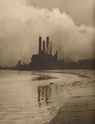 चेल्सी चिमनी: ओल्ड क्रेमोर्न गार्डन की साइट पर पावर स्टेशन, c1935। द्वारा हुसोन