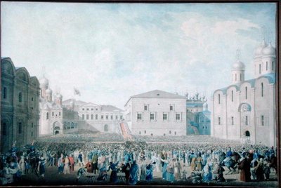 15 अगस्त 1816 को क्रेमलिन में सिकंदर प्रथम (1777-1825) का महान स्वागत समारोह द्वारा आईए लावरोव