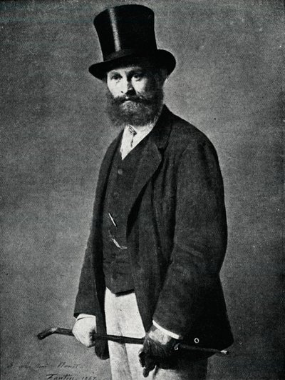 एडोर्ड मैनेट। फैंटिन-लटौर द्वारा चित्र से, 1901 द्वारा इग्नेस हेनरी जीन फेंटिन लटौर