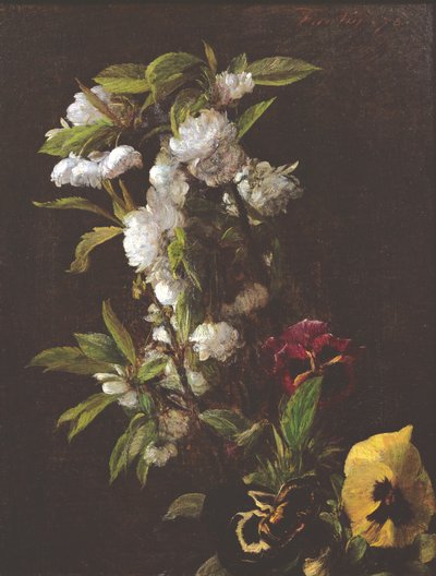 फूल, 1876 द्वारा Ignace Henri Jean Fantin Latour