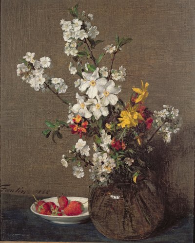 स्प्रिंग बुके, 1865 द्वारा Ignace Henri Jean Fantin Latour