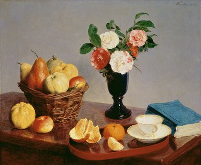 स्टिल लाइफ, 1866 द्वारा Ignace Henri Jean Fantin Latour