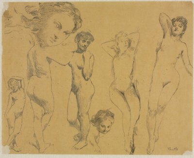 महिला जुराब का अध्ययन, सी। 1895। द्वारा Ignace Henri Jean Fantin Latour