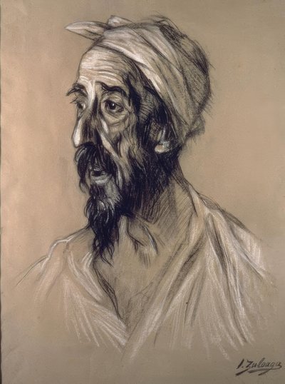 घायल क्वार्ट्ज - पेंट और कार्बन 1906 - स्पैनिश एक्सप्रेस द्वारा इग्नासिओ ज़ुल्ओगा वाई ज़बलेटा