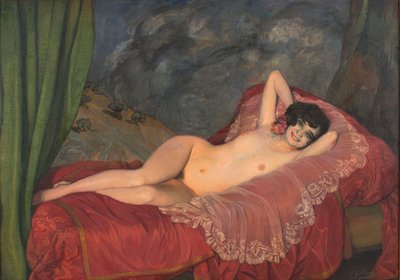 रेड न्यूड, 1922। द्वारा Ignacio Zuloaga y Zabaleto