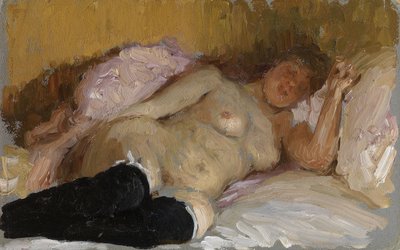 नतालिया नॉर्डमैन स्लीपिंग, 1900s द्वारा Ilya Efimovich Repin