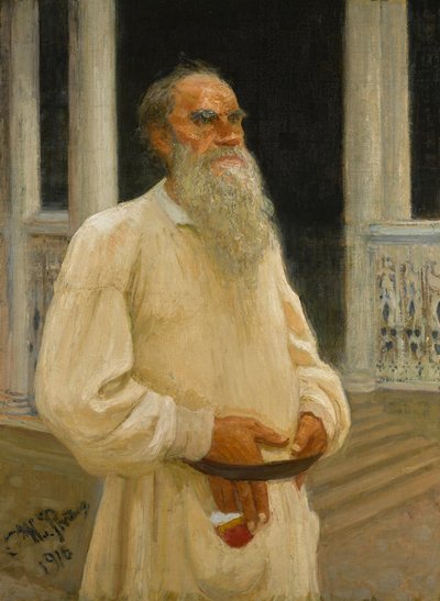 लेखक गणना लेव निकोलायेविच टॉलस्टॉय 1828-1910, 1916। द्वारा इल्या एफिमोविच रेपिन