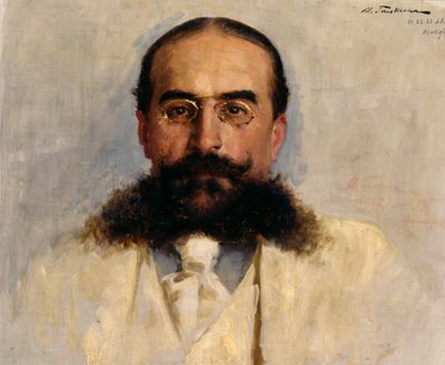 व्लादिमीर आई। नेमीरोविच-डैनचेंको का पोर्ट्रेट 1858-1943, 1899। द्वारा इल्या सविच गल्किन