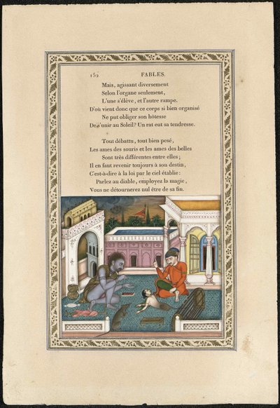 चूहा एक लड़की में बदल गया चूहा एक दासी में बदल गया, 1837-1839। द्वारा इमाम बख्श लाहौरी