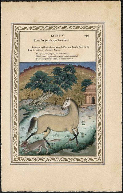 द हॉर्स एंड वुल्फ द हॉर्स एंड वुल्फ, 1837-1839। द्वारा इमाम बख्श लाहौरी