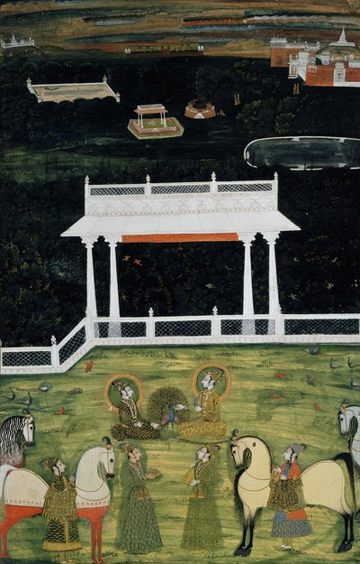 एक रियासत स्वर्ग, सी। 1750-1760 द्वारा इंडियन स्कूल