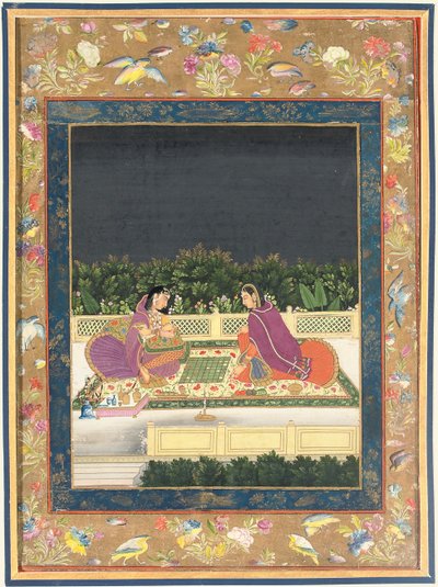 एक शतरंज का खेल, मुगल इंडिया, 18 वीं शताब्दी का दूसरा भाग द्वारा इंडियन स्कूल