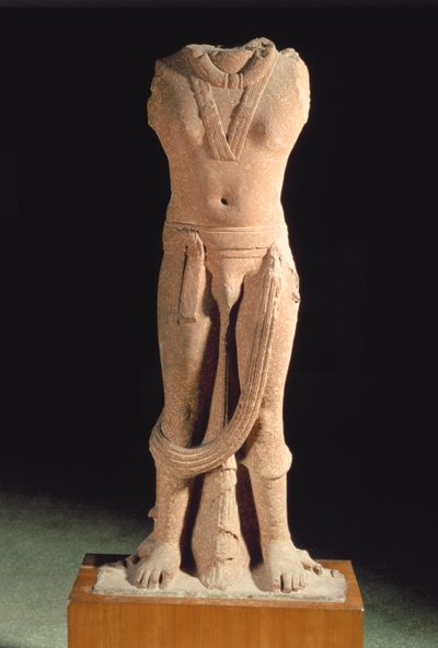 बोधिसत्व, मथुरा (लाल बलुआ पत्थर) द्वारा इंडियन स्कूल