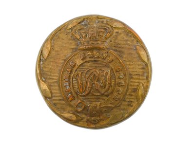 बटन, मद्रास स्टाफ कोर, 1876-1891 द्वारा इंडियन स्कूल