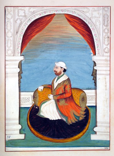 दीवान किधर नाथ, द किंगडम ऑफ़ द पंजाब, इसके शासकों और प्रमुखों, खंड II, एक अज्ञात भारतीय कलाकार द्वारा 30 वॉटरकलर के अध्ययन की मात्रा, c.1840 (कागज पर wc) द्वारा इंडियन स्कूल