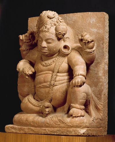 वामन के रूप में शिव की आकृति, मानसर महाराष्ट्र (लाल बलुआ पत्थर) द्वारा इंडियन स्कूल