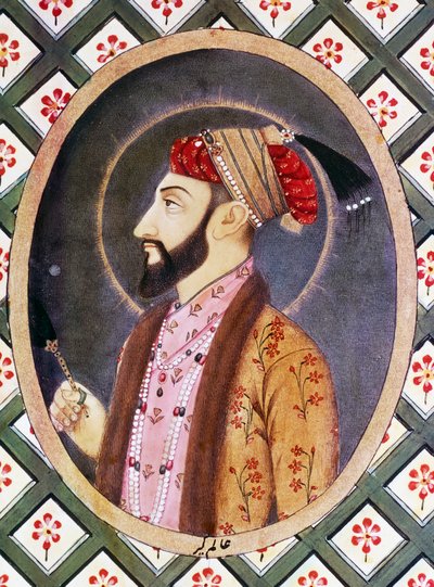 1658 से 1717 तक भारत के शासक आलमगीर I (1618-1707) के रूप में जाने जाने वाले मुगल सम्राट औरंगजेब का चित्र द्वारा इंडियन स्कूल
