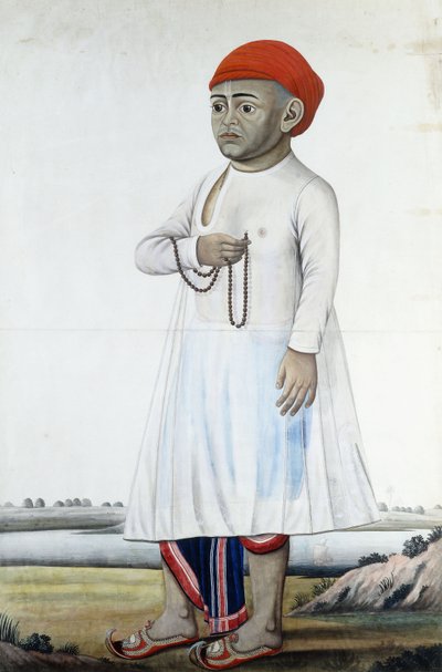 एक उल्लेखनीय पोर्ट्रेट, c.1780-1790 द्वारा इंडियन स्कूल