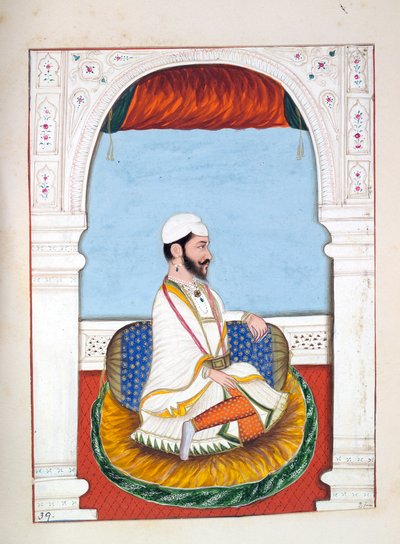पंडित झिला, द किंगडम ऑफ़ द पंजाब, इसके शासकों और प्रमुखों, खंड II, एक अज्ञात भारतीय कलाकार द्वारा 30 वॉटरकलर अध्ययन की मात्रा, c.1840 (कागज पर wc) द्वारा इंडियन स्कूल