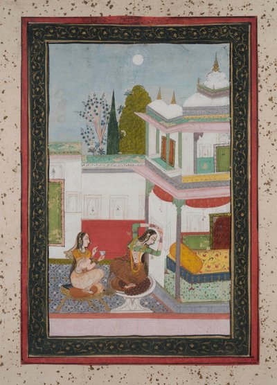 पूर्वा रागिनी, सी .1790 द्वारा इंडियन स्कूल
