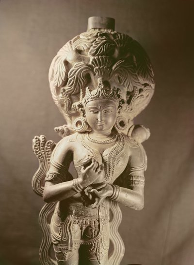 Statue of Ganga, Mahanad, Bengal, Sena Dynasty (1050-1202)  द्वारा Indian School