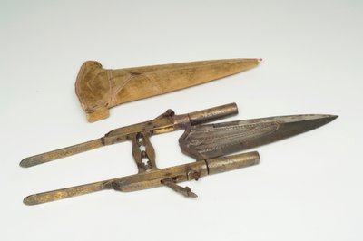 तलवार, c.1800-35 (सोना, लकड़ी और धातु) द्वारा Indian School