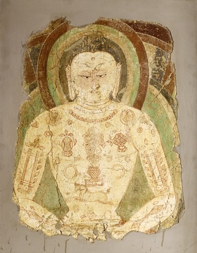 7 वीं -8 वीं शताब्दी (दीवार पेंटिंग), बालाकोस्ट से वैरोचना बुद्ध द्वारा इंडियन स्कूल