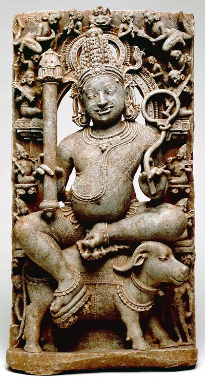 यम, भुवनेश्वर, ओडिशा से, 1100 ईस्वी (विद्वान) द्वारा इंडियन स्कूल