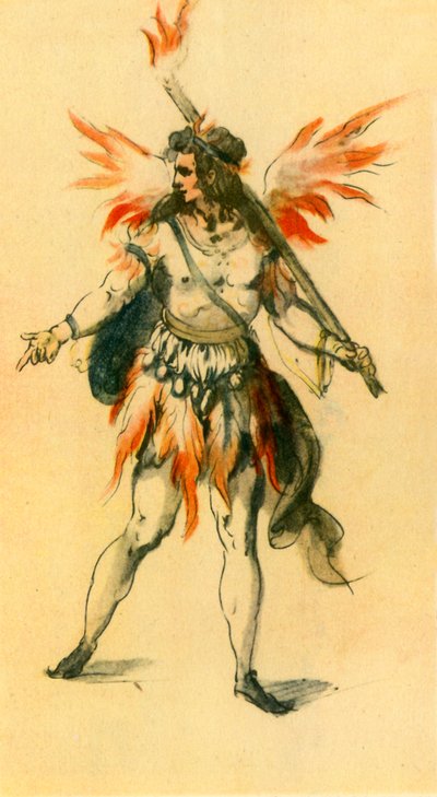 'ए फेरी स्पिरिट', 1613, 1942। द्वारा Inigo जोन्स