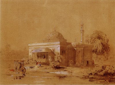 सार्सोकेय सेलो के कैथरीन पार्क में तुर्की स्नान मंडप की परियोजना, सी। 1850 द्वारा इपोलिट एंटोनोविच मोनिगेटी