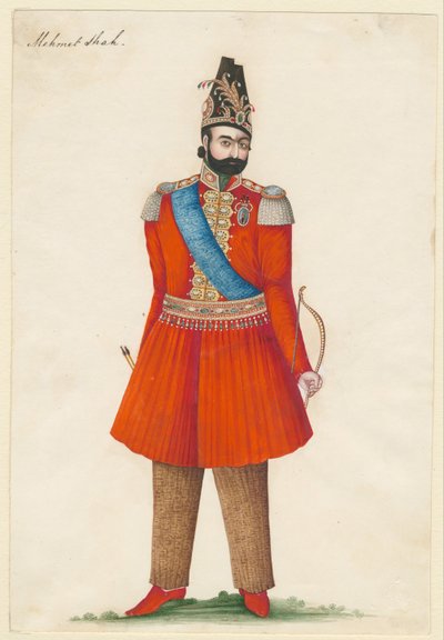 मोहम्मद शाह काजर 1808-1848, फारस के राजा, 1835 द्वारा ईरानी गुरु
