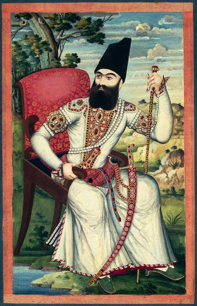 1820 के राजकुमार अब्बास मिर्जा का चित्रण द्वारा ईरानी गुरु
