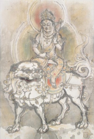 इरी हाको, मंजुश्री शेर पर बैठे द्वारा इरी होको