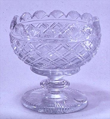 चीनी का कटोरा, वॉटरफोर्ड, c.1810 (ग्लास) द्वारा आयरिश स्कूल