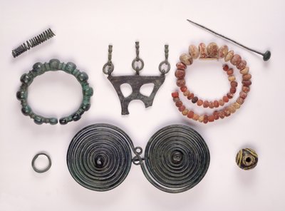 हॉलस्टैट, केल्टिक में एक मादा कब्र में मिले आभूषण द्वारा Iron Age