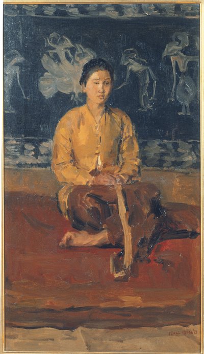 एक जवाई महिला बैठी, c.1916 (कैनवास पर तेल) द्वारा Isaac Israels