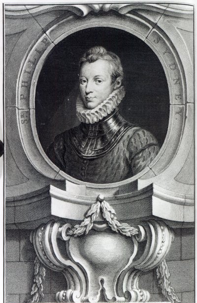 सर फिलिप सिडनी, जैकबस हाउब्रेकेन द्वारा उत्कीर्ण, 1743 द्वारा इसहाक ओलिवर