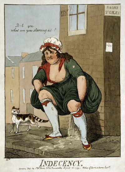 Indecency, 1799 द्वारा आइजैक रॉबर्ट क्रूइशांक
