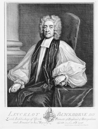 लैंसलॉट ब्लैकबर्न (1658-1743), यॉर्क के आर्कबिशप द्वारा इसहाक सीमैन