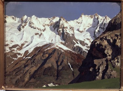 मोंट ब्लांक पर्वत। इसहाक (इसहाक) इलिच लेविटन (1860-1900) द्वारा पेंटिंग, कैनवास पर तेल द्वारा इसहाक इलिच लेविटन
