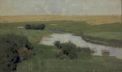 छोटी नदी इस्तरा, 1885-1886 द्वारा इसहाक इलिच लेविटन