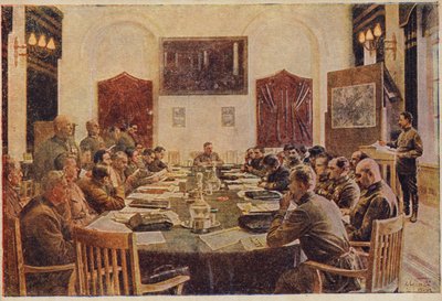 क्रांतिकारी सैन्य परिषद, सोवियत रूस की बैठक। c1925-1934 द्वारा इसहाक इसराइलेविच ब्रोडस्की