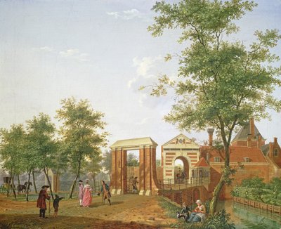 ज़ाइलपोर्ट, हार्लेम, 1780 का दृश्य द्वारा इसहाक औवाटर