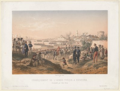1855 में ओमर पाशा की कमान के तहत येवपटोरिया में तुर्की सेना की लैंडिंग द्वारा इसिडोर लॉरेंट डेरॉय