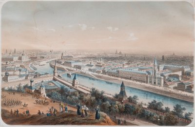 मॉस्को का विहंगम दृश्य, 1820 द्वारा इसिडोर लॉरेंट डेरॉय