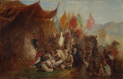 सम्राट नेपोलियन III और महारानी यूजनी के रिसेप्शन के लिए स्केच ..., 1860, सीए। 1862-1867। द्वारा इसिडोर पिल्स