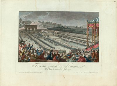14 जुलाई 1790, 1790 को चैंप डे मार्स में फेडरेशन का उत्सव। द्वारा इसिडोर स्टानिस्लास हेलमैन