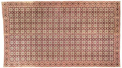 समर फ्लोर कवरिंग, c.1650 (धातु के धागे के साथ मखमल और रेशम) द्वारा इस्लामी स्कूल